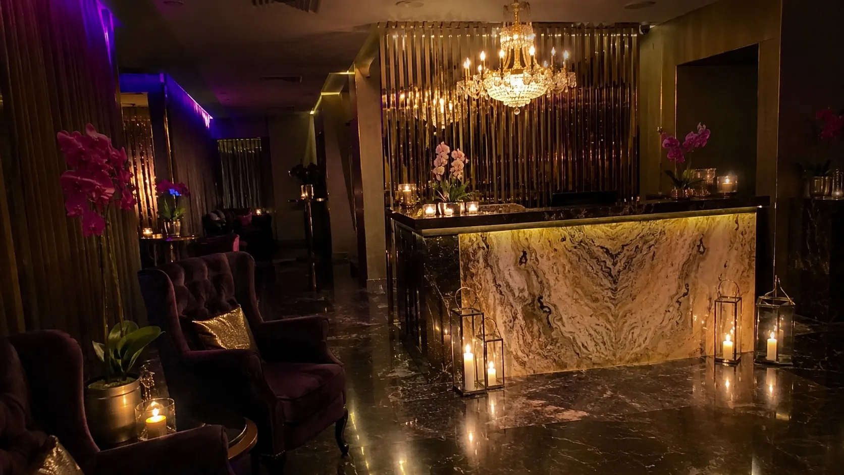 Salonun giriş lobisi — Lila Spa, Etiler misafirlerine hizmet veren salon